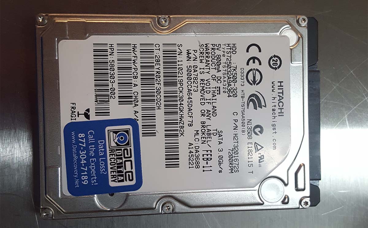 Hard Drive Recovery HTS725032A9A364