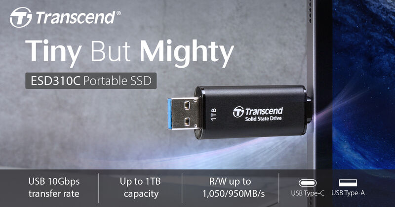 Transcend ESD310C Portable SSD Quick Test 